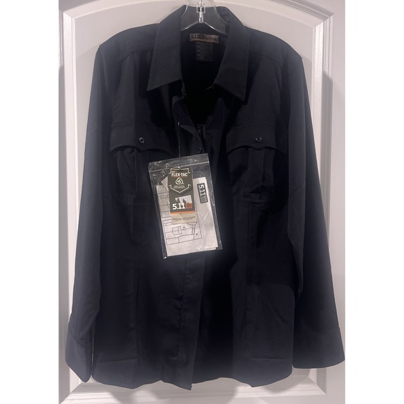 5.11 Tactical Tops - 5.11 Tactical Womens Flex-Tac Poly/Wool Twill Long Sleeve Shirt XL 62393 NEW